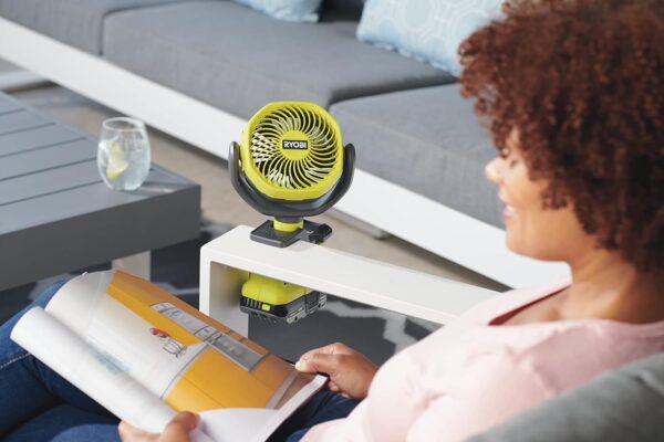 RYOBI RCF18-0 18V ONE+ Cordless 10cm Clamp Fan (Bare Tool) - Image 3