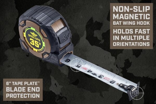 Spec Ops Tools 35-Foot Elite Series Magnetic Tape Measure - Image 3