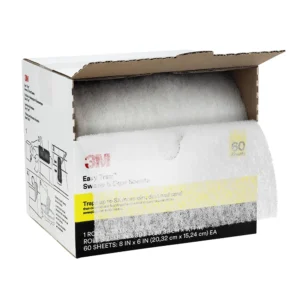 3M Easy Trap Sweep and Dust Sheets, 1 Roll of 60 8" x 6" Sheets