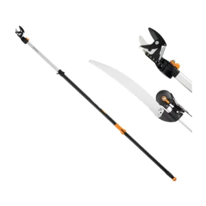 Fiskars 2-in-1 Extendable Tree Pruner and Pole Saw (Extends 7.9 - 12 feet)