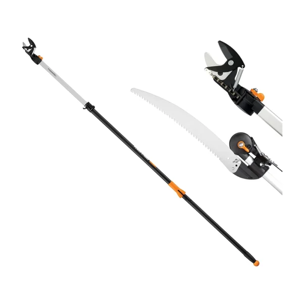 Fiskars 2-in-1 Extendable Tree Pruner and Pole Saw (Extends 7.9 - 12 feet)