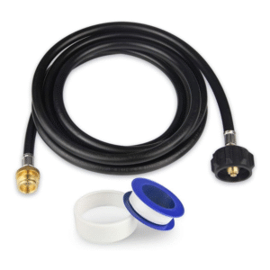 KOMAN 12FT Propane Adapter Hose 1 lb to 20 lb Converter